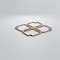 Ekena Millwork Small Englewood Decorative Fretwork Wood Wall Panels, Alder, 11 3/8"W x 11 3/8"H x 3/8"T WALW12X12X0375EWDAL - alternate 5